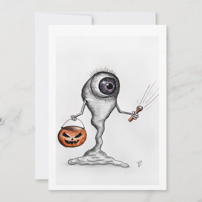Carte d'invitation Halloween (Devant)