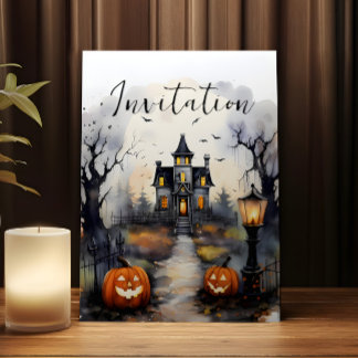 Carte d'invitation Halloween