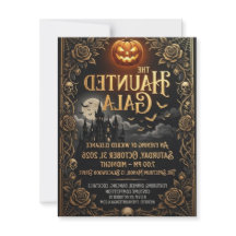 Carte d'invitation Halloween fantôme mignon 2026 