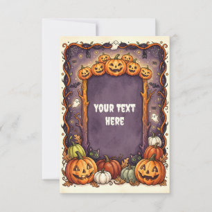 Carte d'invitation Halloween mignonne 2026 #7
