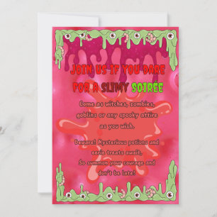 Carte d'invitation Halloween mince