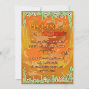 Carte d'invitation Halloween mince