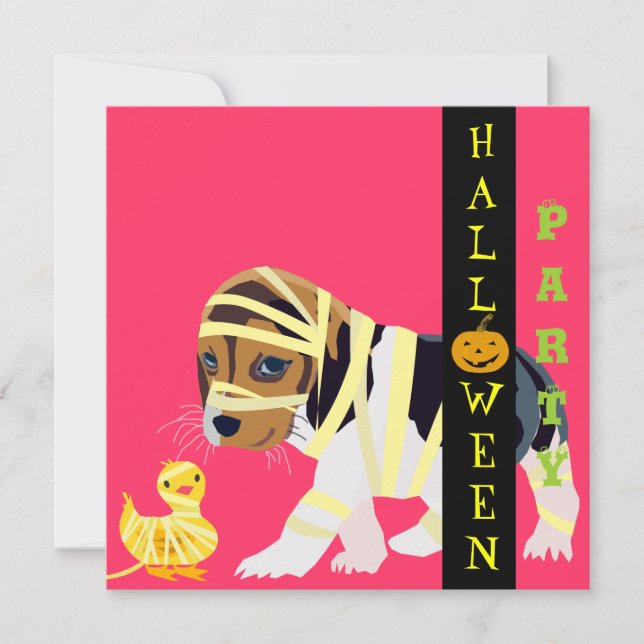 Carte d'invitation Halloween - Personnalisable (Devant)