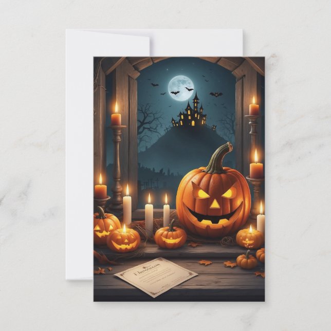 Carte d'invitation Halloween vide (Devant)