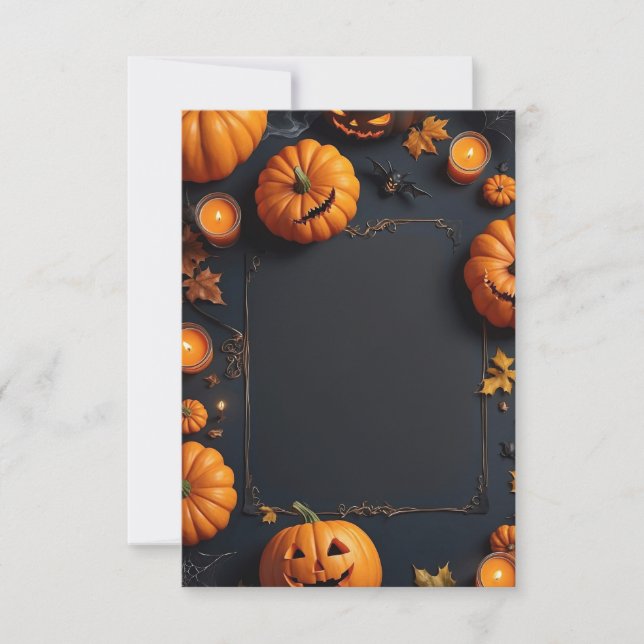 Carte d'invitation Halloween vide (Devant)