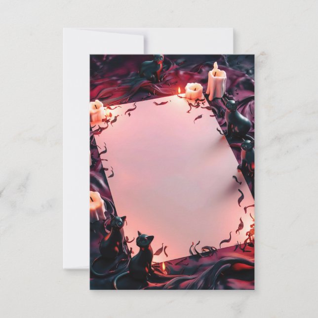 Carte d'invitation Halloween vide (Devant)