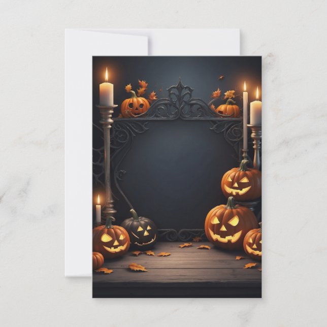 Carte d'invitation Halloween vide (Devant)