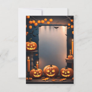Carte d'invitation Halloween vierge #20