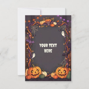 Carte d'invitation Halloween vierge 2026 #6