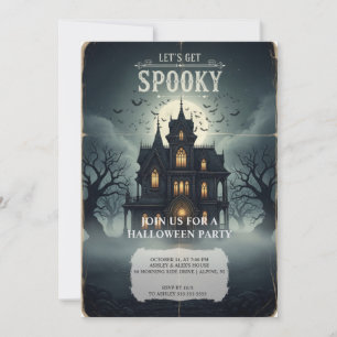 Carte d'invitation Haunted House Halloween - Éffra