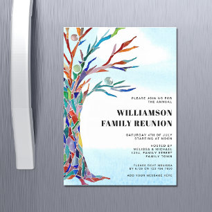 Carte d'invitation MagnetIc Reunion Arbre Familial