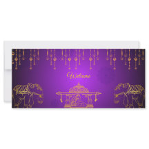 Carte d'invitation Mehndi