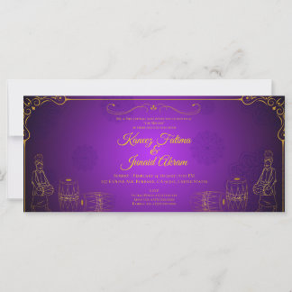 Carte d'invitation Mehndi