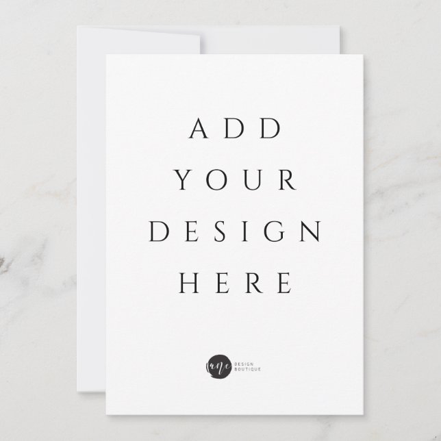 Carte d'invitation/Menu/Carte plate 5" x 7" (Devant)