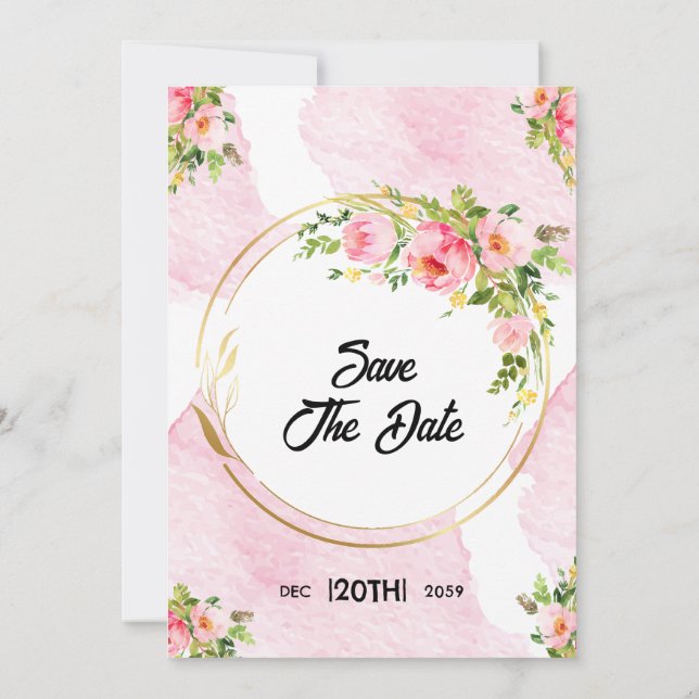 Carte d'invitation mercredi hiver argent Design (Dos)