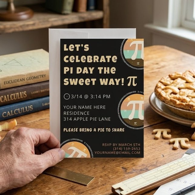 Carte d'invitation modèle pour une fête de la tart (Créateur téléchargé)
