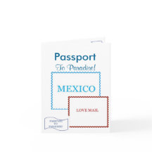 Carte d'invitation passeport|5,6 po x 4