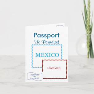Carte d'invitation passeport 5,6 po x 4