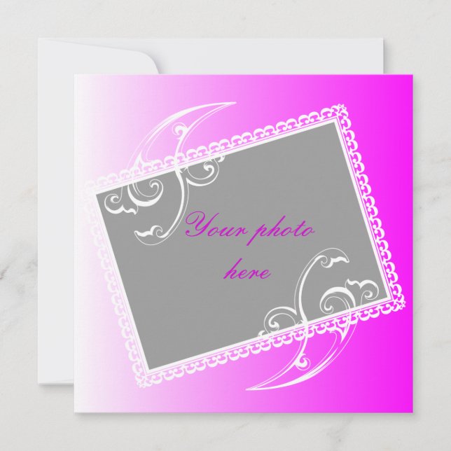 Carte d'invitation personnalisée (Devant)