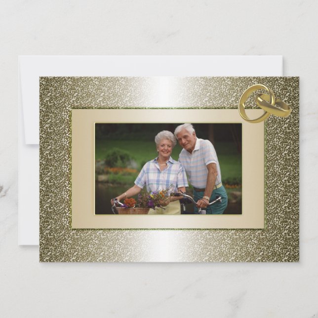 Carte d'invitation personnalisée avec photo pour f (Devant)