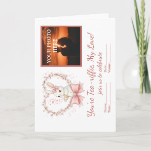 Carte d'invitation personnalisée avec photo pour l