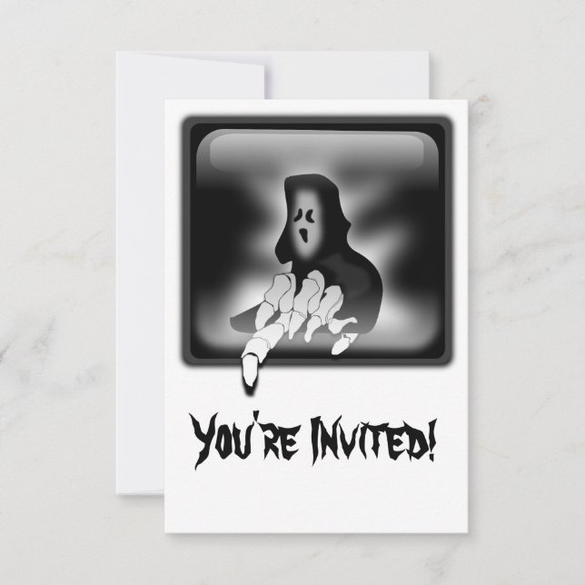 Carte d'invitation personnalisée de la mort de la  (Devant)