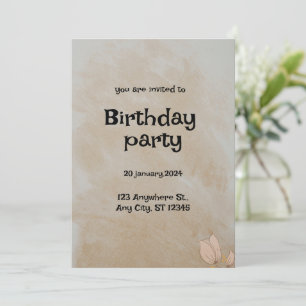 Carte d'invitation personnalisée élégante pour tou