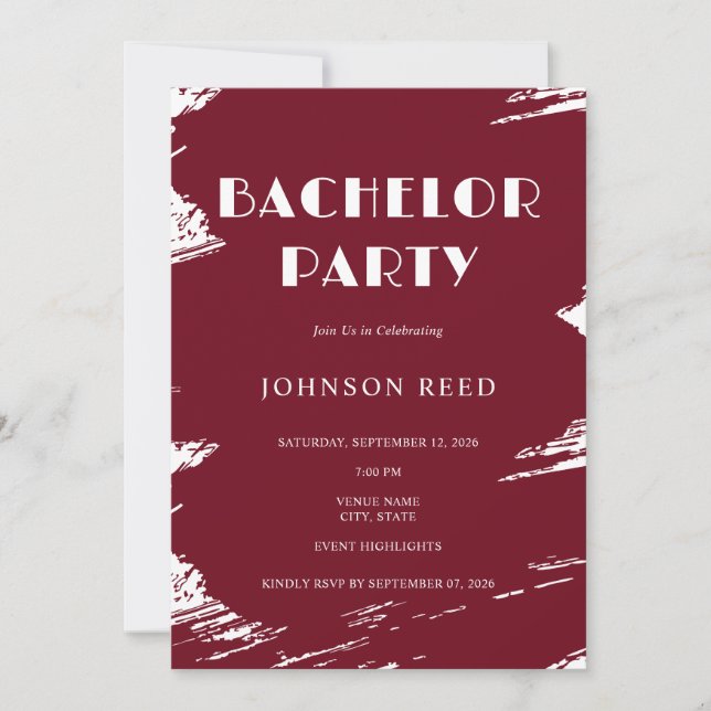 Carte d'invitation personnalisée pour enterrement  (Devant)