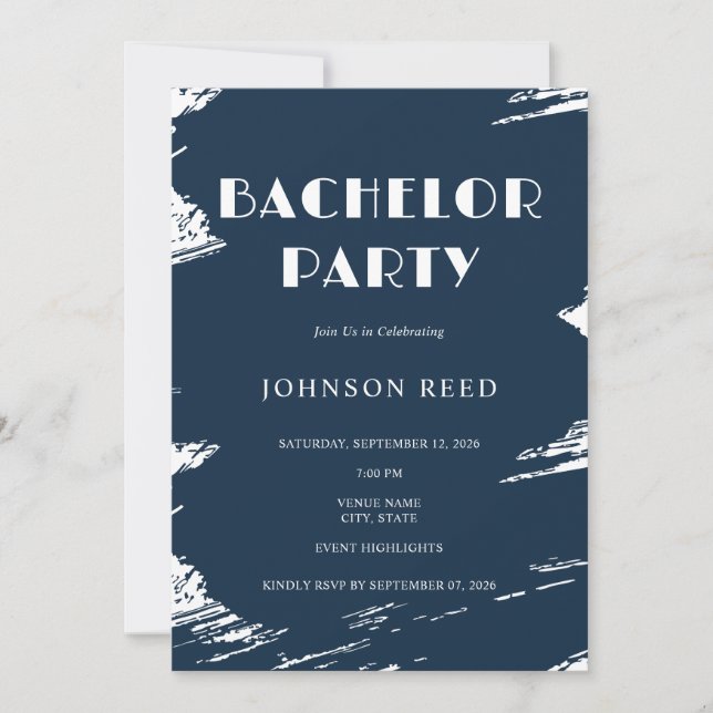 Carte d'invitation personnalisée pour enterrement  (Devant)