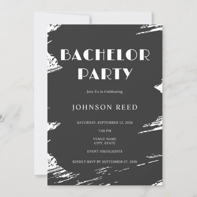 Carte d'invitation personnalisée pour enterrement  (Devant)
