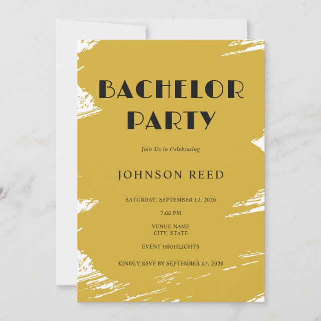 Carte d'invitation personnalisée pour enterrement  (Devant)