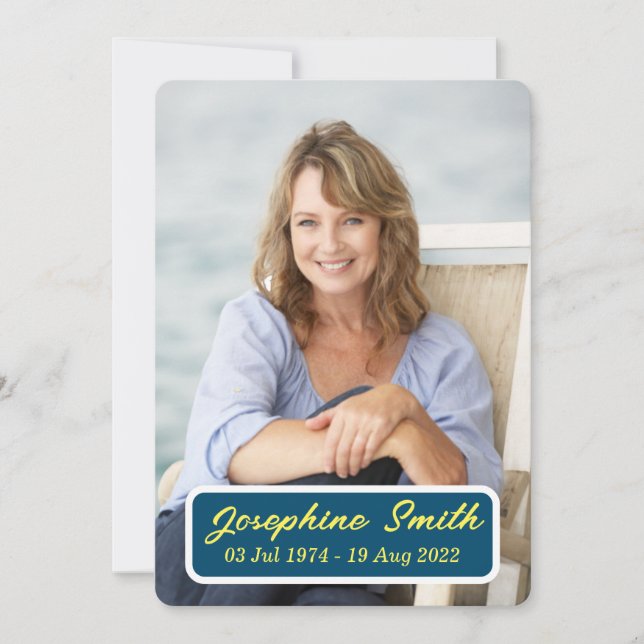 Carte d'invitation personnalisée pour la cérémonie (Devant)