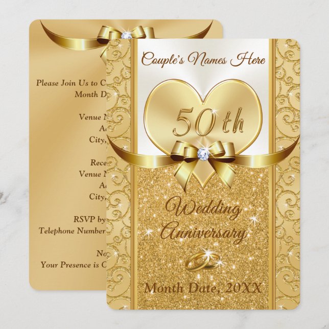 Carte d'invitation personnalisée pour l'anniversai (Devant / Derrière)