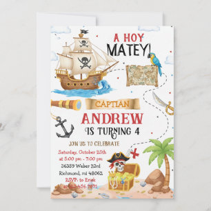 Carte d'invitation personnalisée pour une fête d'a