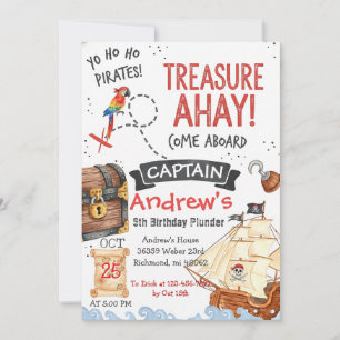 Carte d'invitation personnalisée pour une fête d'a