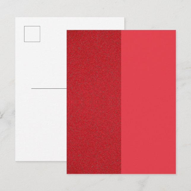 Carte d'invitation personnalisée rouge tomate déco (Devant / Derrière)