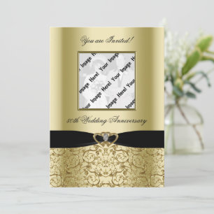 Carte d'invitation photo pour les noces d'or
