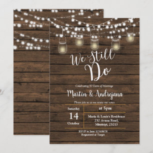 Carte d'invitation pour anniversaire de mariage We