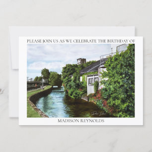 Carte d'invitation pour anniversaire Green Island 