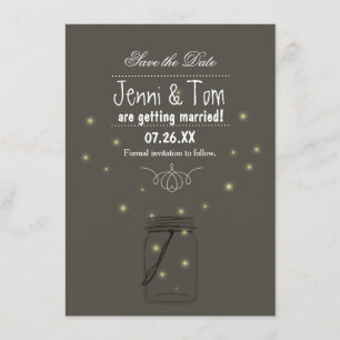 Carte d'invitation pour annoncer la date de mariag