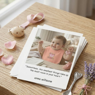 Carte d'invitation pour Baby Shower GardenCity Fil