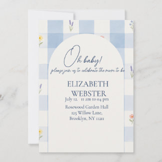 Carte d'invitation pour baby shower pour un petit