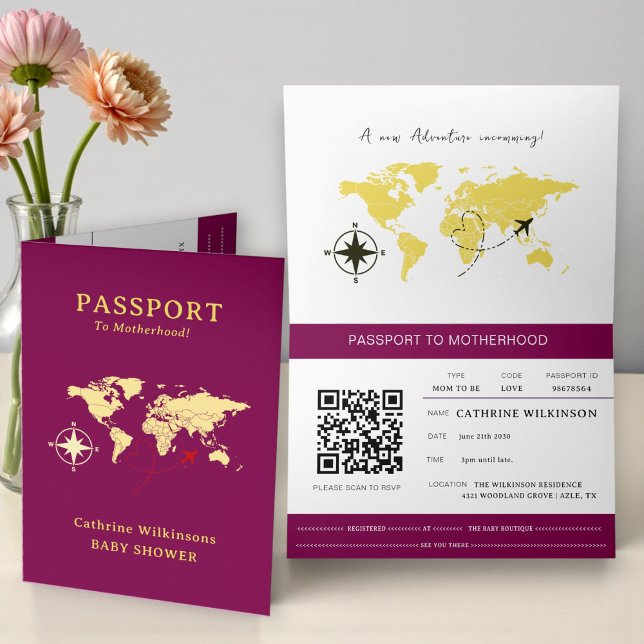 Carte d'invitation pour Baby Shower sur le thème d (Créateur téléchargé)