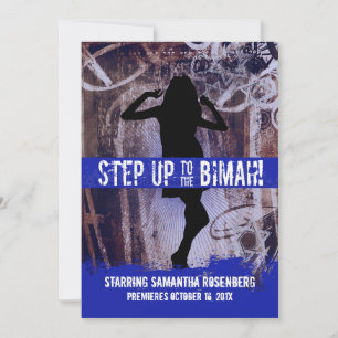 Carte d'invitation pour Bat Mitzvah Dance Party en