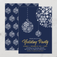 Carte d'invitation pour fête de Noël / Fêtes de fi