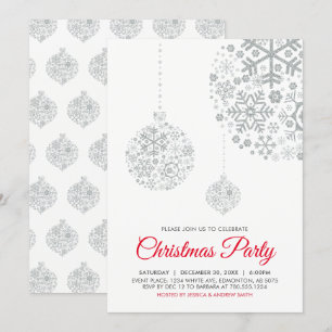 Carte d'invitation pour fêtes de Noël