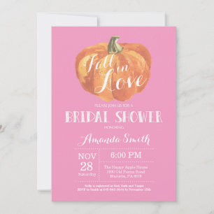 Carte d'invitation pour la douche nuptiale d'autom