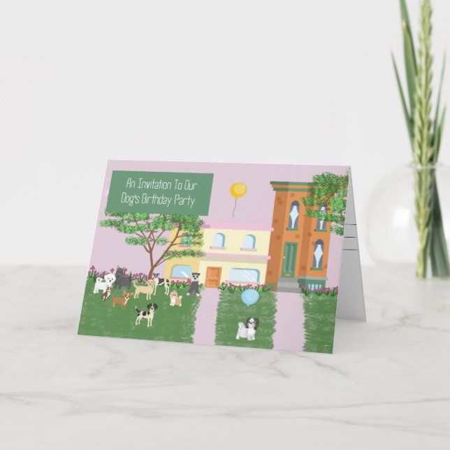 Carte d'invitation pour la fête d'anniversaire de  (Devant)