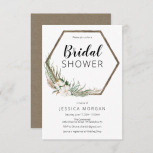 Carte d'invitation pour la nuptiale de Wreath de B