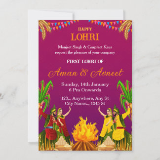 Carte d'invitation pour la première célébration de